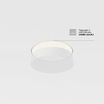 Рамка для встраиваемого светильника Maytoni Downlight DLA032-TRS36-W