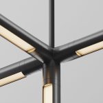 Подвес на жестком основании с потолочной чашей Maytoni Shelf CA030C-SL-L500-B