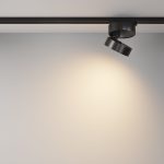 Трековый однофазный светильник Maytoni Onda TR007-1-18W3K-B-1