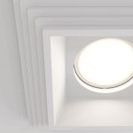 Встраиваемый светильник Maytoni Gyps Modern DL005-1-01-W-1