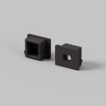 Комплект заглушек для профиля 16×12 10шт Maytoni Led Strip ALM-005-B-EC 642022