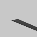 Рассеиватель для профиля 50×50 Чёрный, 2 м Maytoni Led Strip ALM-5050T-B-DF-2M 642048