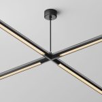 Х-образный вертикальный коннектор с вводом питания Maytoni Shelf CA017TX-P-B