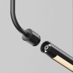 Заглушка для подвесного монтажа без ввода питания с тросом Maytoni Shelf CA024PL-B