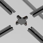 Коннектор X-образный Maytoni Accessories for tracks TRA002CX-11B