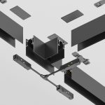 Угол-соединитель для магнитного шинопровода Maytoni Technical Magnetic track system Gravity TRA010CT-41B