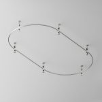 Шинопровод магнитный накладной/подвесной Maytoni Flarity TRX154-2SR-D1200-PT