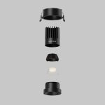 Встраиваемый светильник Maytoni Dip DL117-15W-2.7K-B