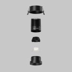 Встраиваемый светильник Maytoni Dip DL117-15W-4K-B