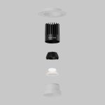 Встраиваемый светильник Maytoni Dip DL121-15W-4K-TRS-W