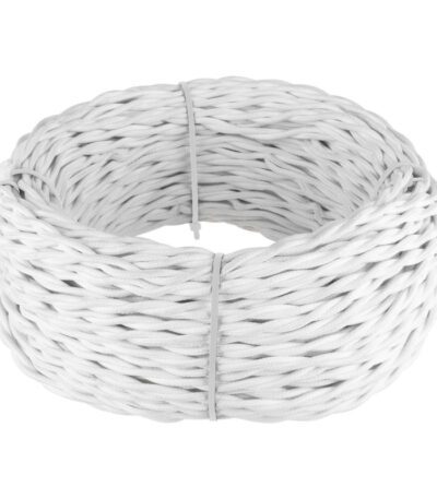 Ретро кабель Werkel витой двухжильный 1,5 мм белый W6452201 4690389165344