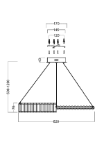 Подвесной светильник Maytoni Krone P097PL-L36G4K