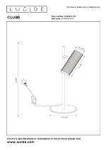 Настольная лампа Lucide Clubs 09539/01/31