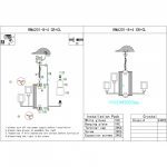 Подвесная люстра iLamp King RM6201-8+4 CR+CL