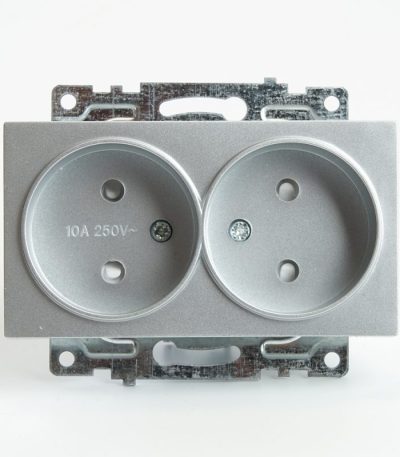 Розетка 1-местная б/з с защитной шторкой Stekker Катрин 39583