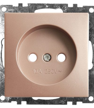 Розетка 1-местная б/з с защитной шторкой Stekker Катрин 39595