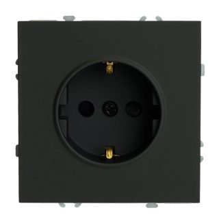 Розетка 1-местная с/з с защитной шторкой Stekker Эмили RST16-5110-05ZK 50251