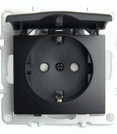 Розетка 1-местная с/з с защитной шторкой Stekker Эрна PST16-9112-03 49156