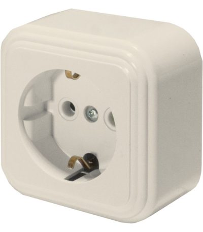 Розетка 1-местная с/з Stekker Брест 49059