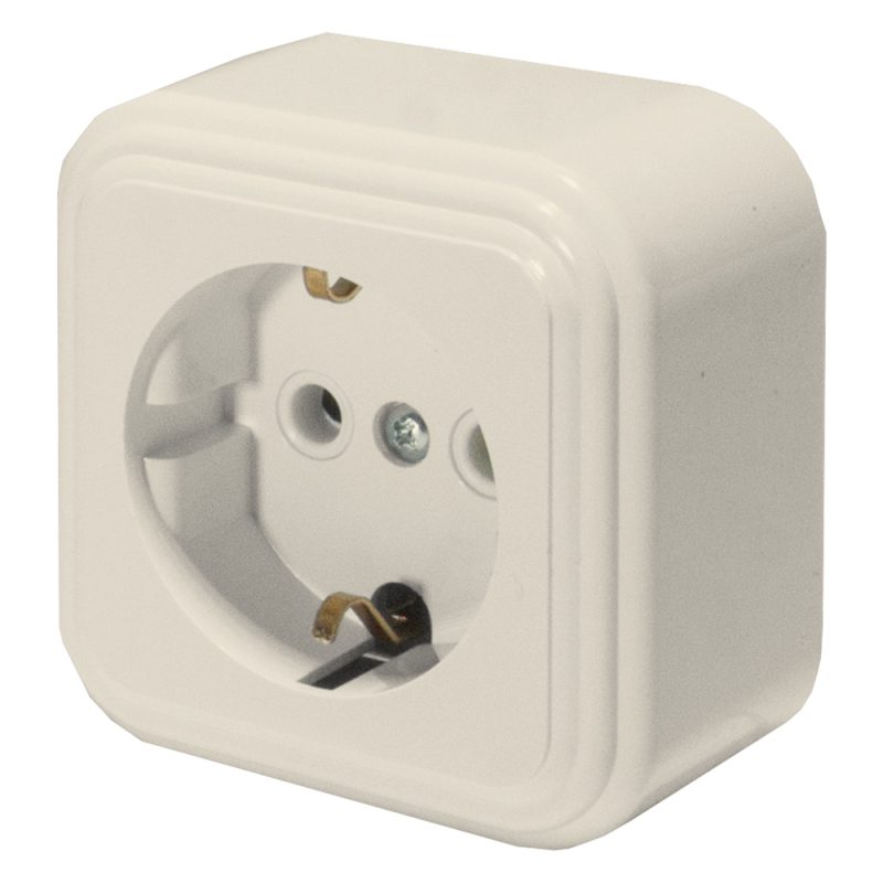 Розетка 1-местная с/з Stekker Брест 49059 Розетка 1-местная с/з Stekker Брест 49059