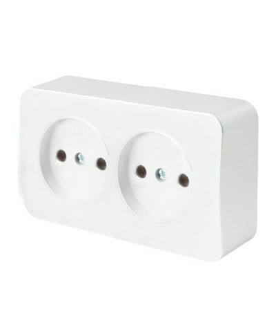 Розетка 2-местная б/з Stekker София MST10-12-01 49303