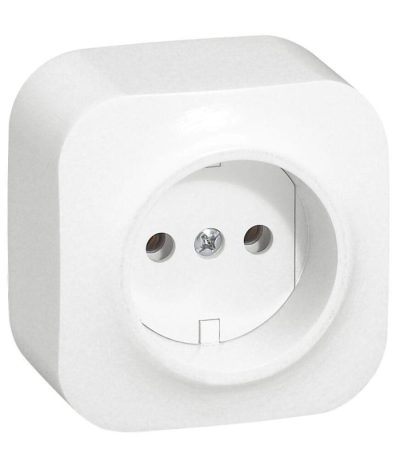 Розетка 2К Legrand Quteo 16A 250V б/з белая 782210