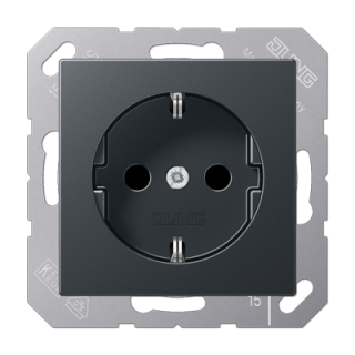 Розетка 2K+З Jung A1520BFANM