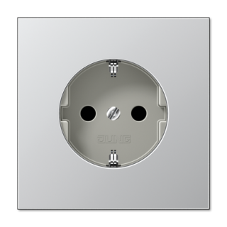 Розетка 2K+З со шторками Jung AL1520KI