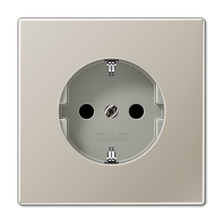 Розетка 2K+З со шторками Jung ES1520KI