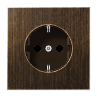 Розетка 2K+З со шторками Jung ME1521KIAT