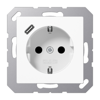 Розетка 2K+З USB Typ C Jung A1520-18CWW