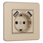 Розетка Arte Milano SET16-1-47-1 shampan