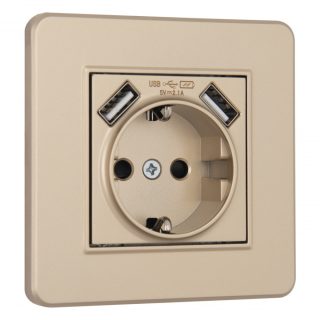 Розетка Arte Milano SET16-1-47-1 shampan