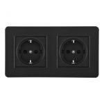 Розетка Arte Milano SET16-2-40-1x2 black