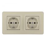 Розетка Arte Milano SET16-2-40-1x2 shampan