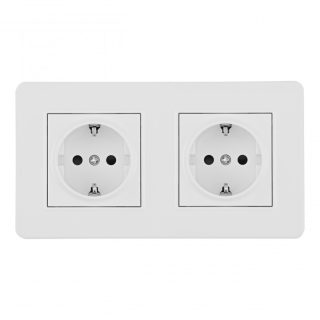 Розетка Arte Milano SET16-2-40-1x2 white
