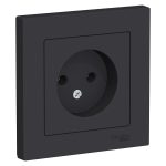 Розетка б/з, 16А Systeme Electric AtlasDesign Карбон ATN001040