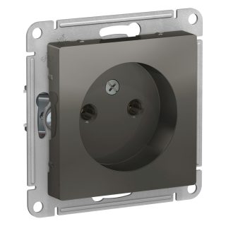 Розетка б/з, 16А Systeme Electric AtlasDesign Сталь ATN000941