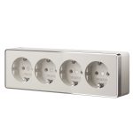 Розетка четверная с заземлением и шторками Werkel Gallant (слоновая кость) W5072204 4690389217999 a071253