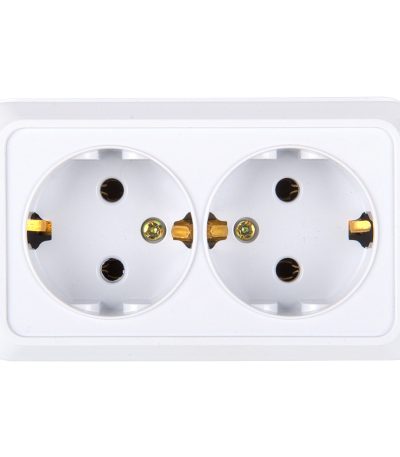 Розетка двойная 2П+3 General Альфа 477009