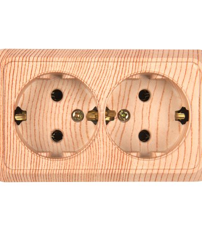 Розетка двойная 2П+3 General Альфа 477041