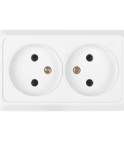 Розетка двойная 2П General Альфа 477008