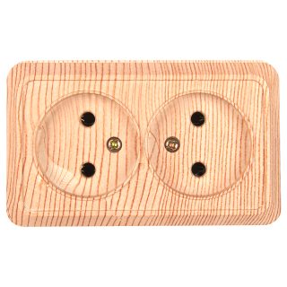 Розетка двойная 2П General Альфа 477040