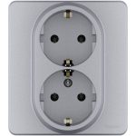 Розетка двойная с/з Legrand Inspiria 673752