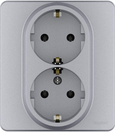 Розетка двойная с/з Legrand Inspiria 673752
