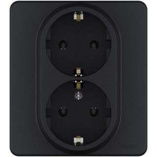 Розетка двойная с/з Legrand Inspiria 673753