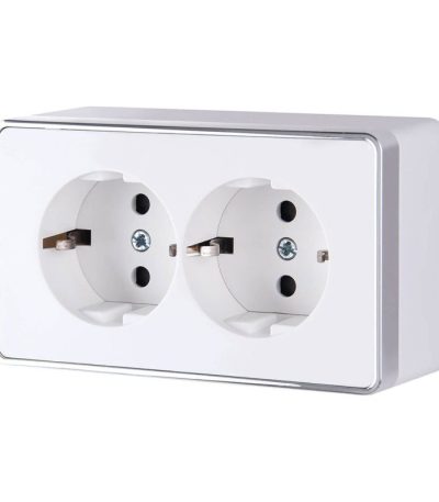Розетка двойная с заземлением Werkel Gallant белый W5072101 4690389164644