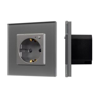 Розетка электрическая с Zigbee управлением Arlight SCT-OMALI-EUZB1-PL-GR (240V, 16A, Zigbee) 050101