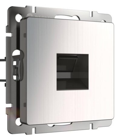 Розетка Ethernet RJ-45 Werkel глянцевый никель W1181002 4690389158247
