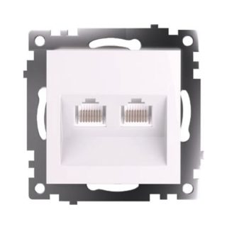 Розетка компьютерная 2-местная RJ-45 Stekker Катрин GLS00-7109-01 50003